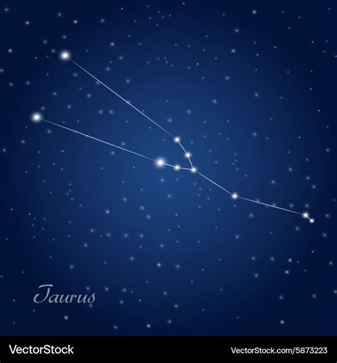 Taurus constellation zodiac Royalty Free Vector Image