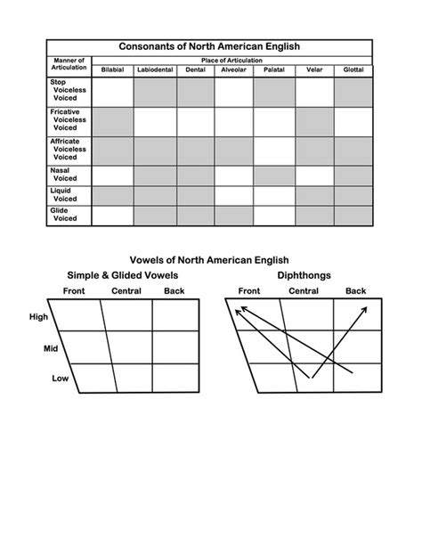 Consonant & Vowel Charts: NAE - Teaching Pronunciation Skills