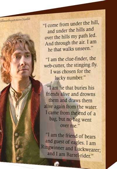 Bilbo's many names | The hobbit, Earth quotes, Middle earth