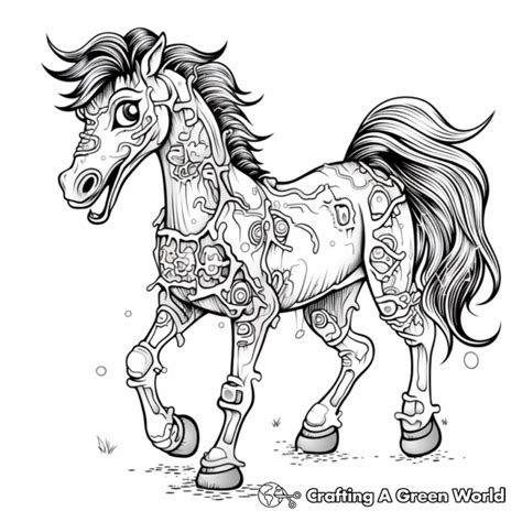 Rainbow Horse Coloring Pages - Free & Printable!