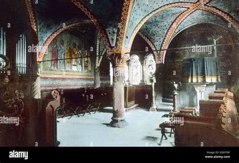 Die Kapelle auf der Wartburg. The chapel at Wartburg castle. church ...