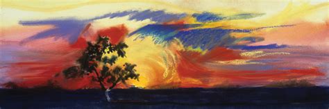 African Sunrise Painting at PaintingValley.com | Explore collection of ...