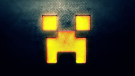 Yellow Minecraft Creeper Face Logo Minecraft, HD wallpaper | Peakpx