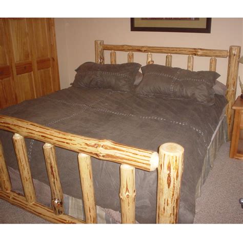 Queen Pine Wood Bed Frame