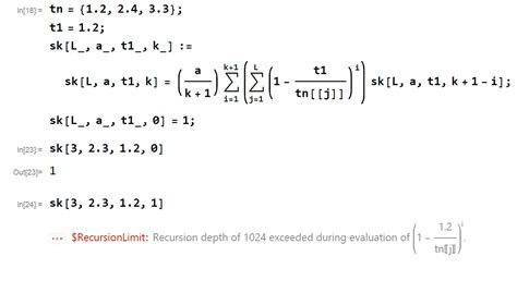 summation - Implement a recursive formula with internal sum - Mathematica Stack Exchange