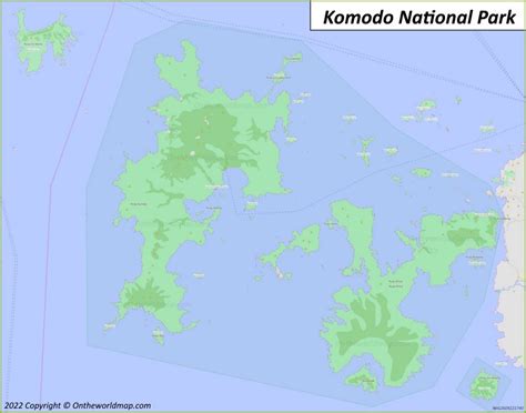 Komodo Island Map | Indonesia | Discover Komodo Island and Komodo National Park with Detailed Maps