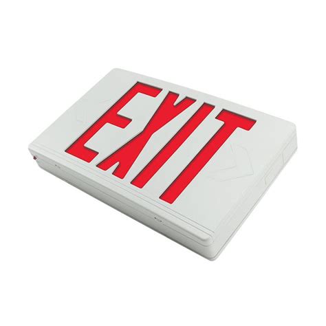 Barron Lighting VEX-U-BP-WB-WH Universal LED Thermoplastic Exit Sign ...