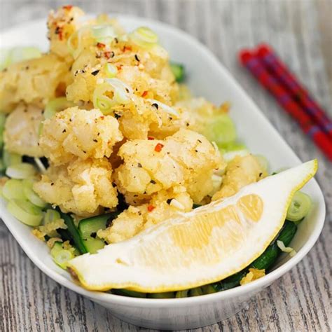 Crispy Salt and Pepper Squid with Pickled Cucumber - Krumpli