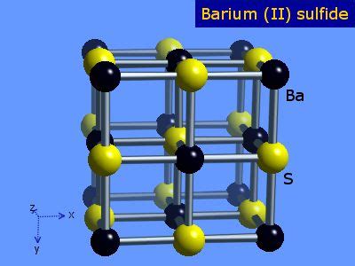 WebElements Periodic Table » Barium » barium sulphide