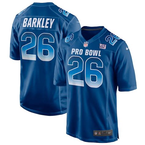 Nike Saquon Barkley NFC Royal 2019 Pro Bowl Game Jersey