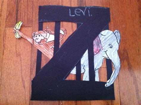 Letter Z Alphabet Craft: Cage at the Zoo - Blissful Homemaking | Letter ...