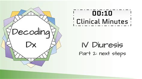 10 Clinical Minutes: IV Diuresis Part 2 - YouTube