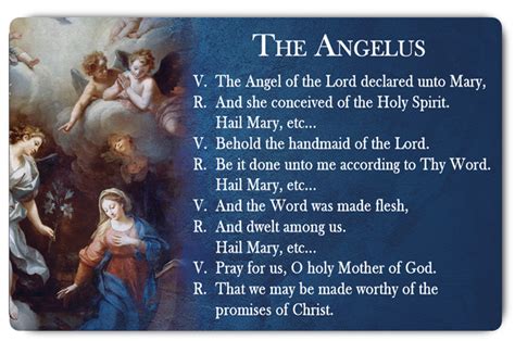 Angelus Prayer Card – Catholic ID