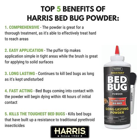 Buy Harris Bed Bug Killer Powder 4 oz With Application Brush Online | PestControlShop.ae