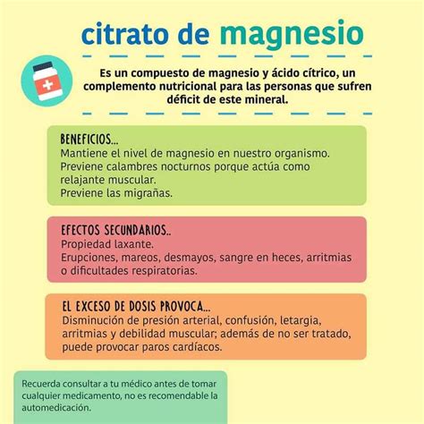 Citrato de magnesio propiedades - Diario Acoruña