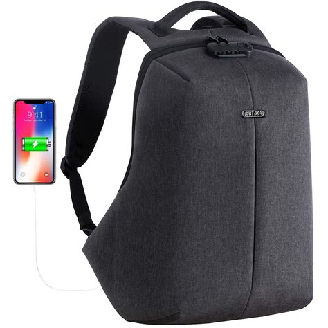 OUTJOY Anti Theft Travel Backpack Waterproof Laptop Backpack for Men ...