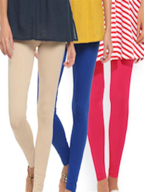 Buy Go Colors Women Pack Of 3 Leggings - Leggings for Women 6693128 | Myntra