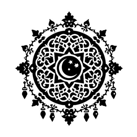 Premium Vector | Ornament arabic simple ornament islamic black and ...