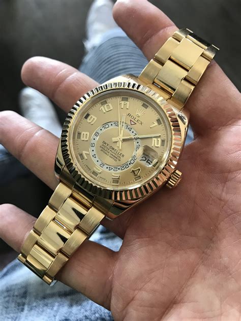 Rolex Sky Dweller Review – 18k Yellow Gold with Champagne Dial