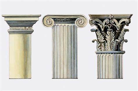 Black Neutral Ancient Greek Columns Wallpaper Mural ...