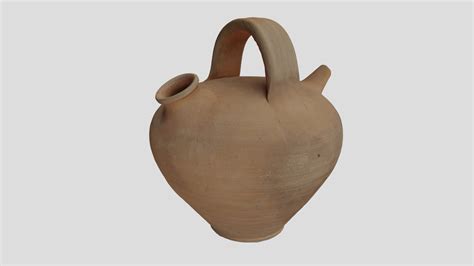 Clay water jug (lower poly count) - Download Free 3D model by yaelm [d839d23] - Sketchfab