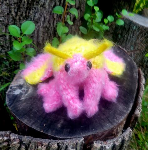 Made to Order Rosy Maple Moth Crochet Plush Toy Amigurumi - Etsy