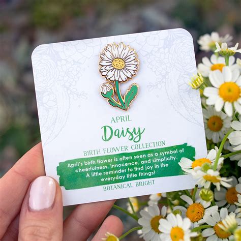 Daisy Enamel Pin – Botanical Bright - Add a Little Beauty to Your Everyday