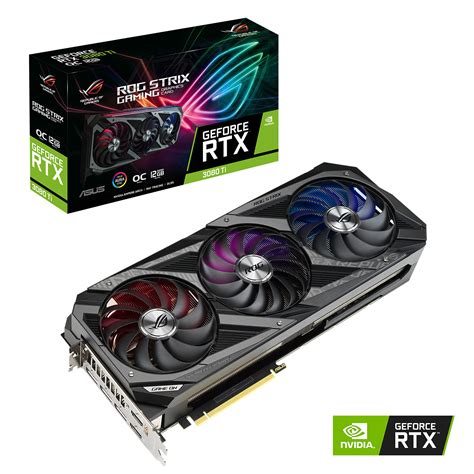 ASUS ROG Strix NVIDIA GeForce RTX 3080 Ti OC Edition Gaming Graphics ...