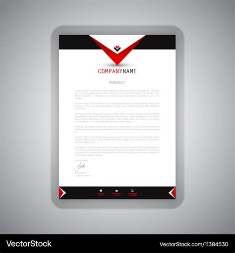 Modern letterhead design 1008 Royalty Free Vector Image