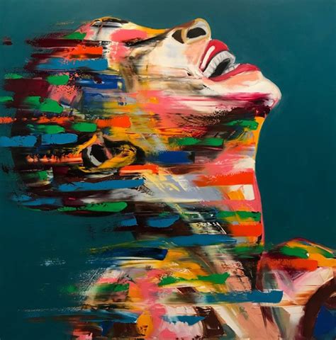 Happiness Painting Oil on Canvas Upgraded print - Itay Magen | Emotional art, Abstract portrait ...