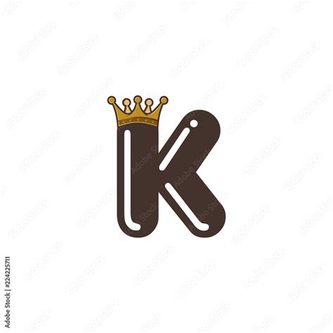 alphabet letter with crown king queen Stock Vector | Adobe Stock