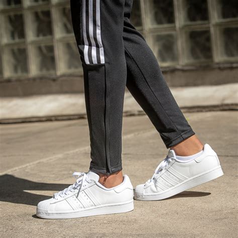 Mens adidas Superstar Athletic Shoe - White Monochrome | Journeys