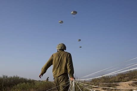 Israeli Army Paratroopers Jump C130j Super Editorial Stock Photo ...