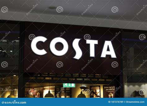 The Costa Coffee Logo... editorial stock image. Image of high - 187374789