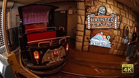 Haunted Castle On Ride Low Light 4K POV Santa Cruz Beach Boardwalk 2022 08 12 - YouTube