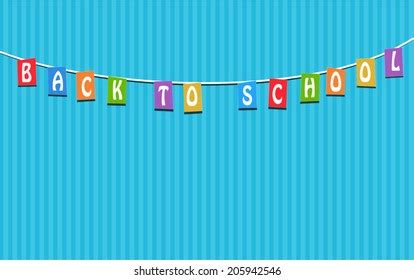 Back School Vector Background Stock Vector (Royalty Free) 205942546 | Shutterstock