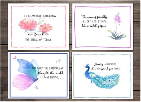 Watercolor Notecards Set of 8 Blank Cards - Etsy