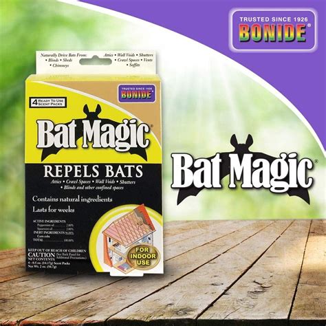 Bonide BND876 - Bat Magic Ready to Use Indoor Bat Repellent Scent Packs 4 pack - Walmart.com