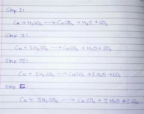 Cu+H2SO4 gives CuSO4+H2O+SO2 balance the equation - Brainly.in