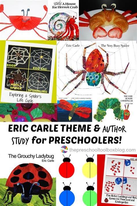 Eric Carle Theme and Author Study Activities for Preschool! • The ...