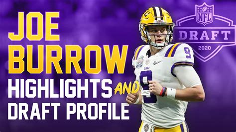 Joe Burrow Highlights: 2020 NFL Draft Profile - YouTube