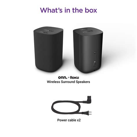 NEW - onn. Roku Wireless Surround Sound Speakers - Walmart.com