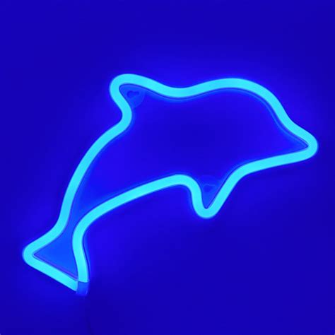 TONGER Blue Dolphin Wall LED Neon Light Sign | Blue wallpaper iphone ...