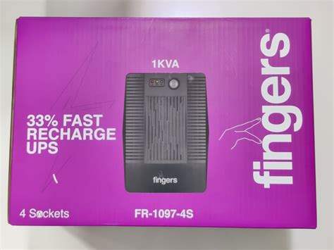 Fingers 1KVA Fast-Recharge Computer UPS -Rs.4730 – LT Online Store