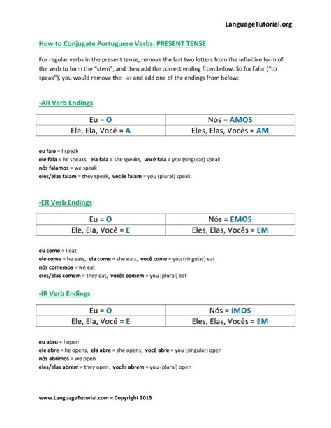 Free Portuguese Worksheets - Online & Printable | Free Printable Portuguese Worksheets - Lexia's ...