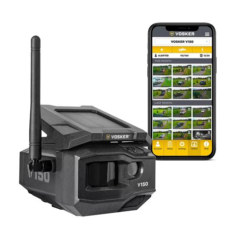 VOSKER VOSKER V150 - Solar Powered LTE Cellular Outdoor Security Camera | The Home Depot Canada