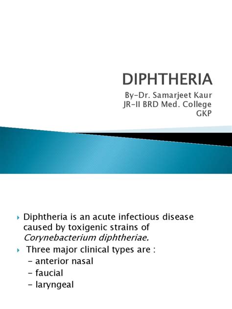 Diptheria | PDF | Infection | Health Sciences