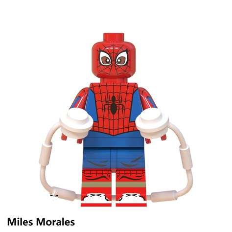 Miles Morales Spider-Man Custom Minifigs Fit Lego