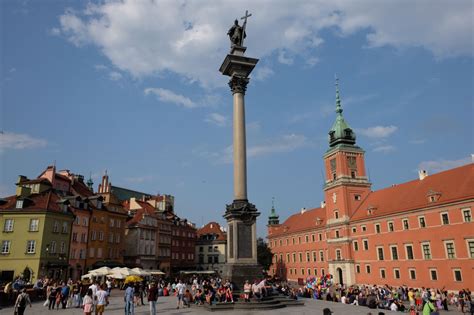 Castle Square in Warsaw. Everything in this picture was rebuilt after the Second World War ...