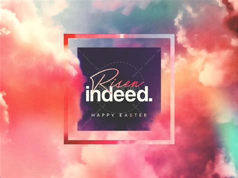 Risen Indeed Easter Sermon Graphic | Clover Media